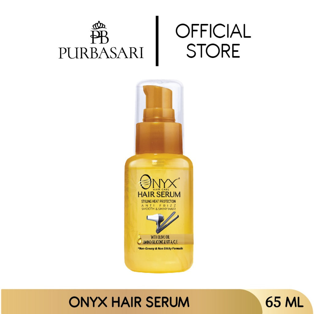 [BUNDLE HEMAT] Purbasari Lulur Mandi Putih 200g + Onyx Hair Serum 65ml | Serum Perawatan Rambut Wangi