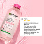 GARNIER Micellar Water Pink Skin Care 400ml Skincare Cleansing - Pembersih Wajah & Make up untuk Kulit Sensitif Micellar Cleansing Water