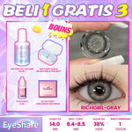 Eyeshare COD 4 Item Paket kombinasi (1Pasang Softlens+60ml solusi+8ml tetes mata+kotak cermin)