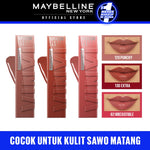 MAYBELLINE OFFICIAL LIP KIT Superstay Vinyl Ink 3 pcs - Shiny Pigmented Liquid Lipstik Lipstick Make Up Lipcream Longlasting Waterproof Viral Tahan Lama 16 jam