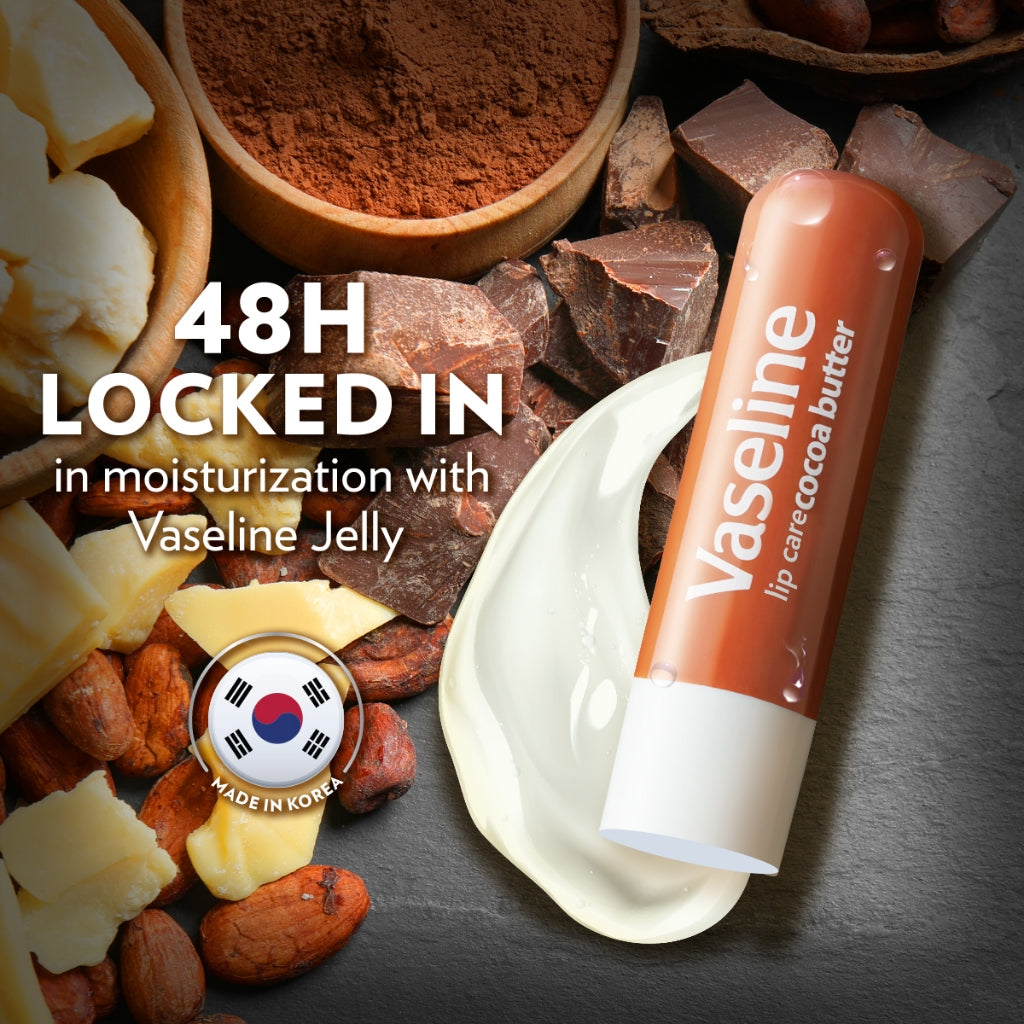 Vaseline Lip Therapy Balm Stick Cocoa Butter 4.8gr - Pelembab Bibir - Lip Balm
