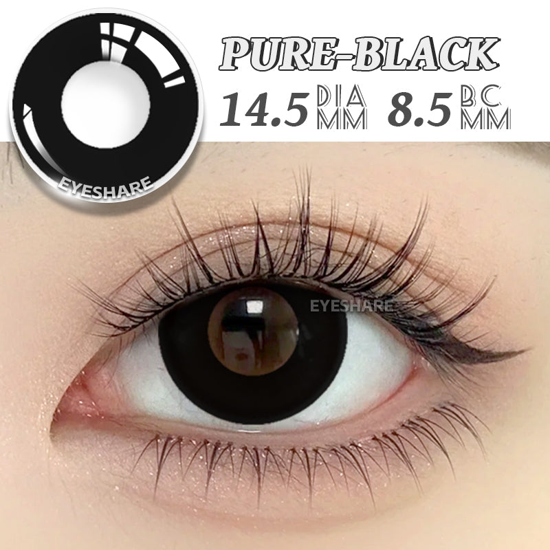 Eyeshare Softlens 14.5MM 1Pasang Lensa Kontak Putih Buta Putih Cosplay Mata Halloween Softlen