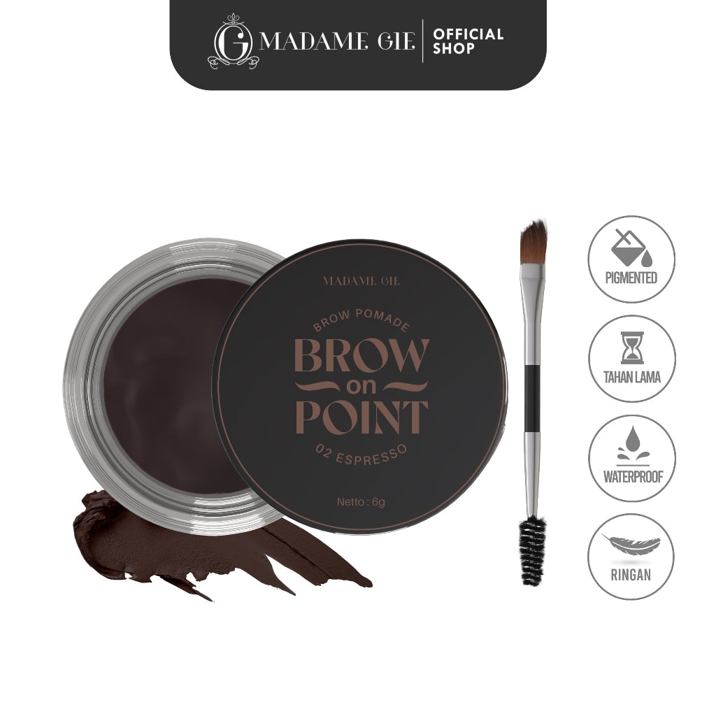 [FLASH SALE] Madame Gie Madame Brow On Point – Make Up Eyebrow Pensil Alis Waterproof