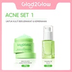 GLAD2GLOW Kiwi 3D Acid Acne Moisturizer Pelembab Wajah Jerawat Mencerahkan Pencerah Wajah&Penuaan Hilangkan Flek & Tenangkan Kulit Skincare Pelembab Esensi Wajah Perawatan Kulit Pelembab Wajah Pembersih day cream tone up g2g official store