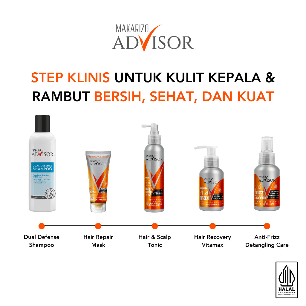 Makarizo Advisor Hair Repair Mask 45 mL & 100 mL - Masker Rambut / Hair Mask / Rambut Lembut
