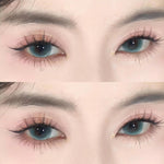 normal&minus[-1.00s/d~-8.00] Beauty Lens Softlens Hijau dan Biru Lensa Berwarna Lensa mata Ukuran 14.5mm