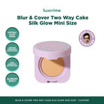 CANTIK - LUXCRIME Blur & Cover Two Way Cake Silk Glow 8.5gr Original - LUXCRIME TWC Silk Glow - Bedak Foundation Padat High Coverage Untuk Kulit Halus Tanpa Pori Bebas Minyak Tahan 24 Jam