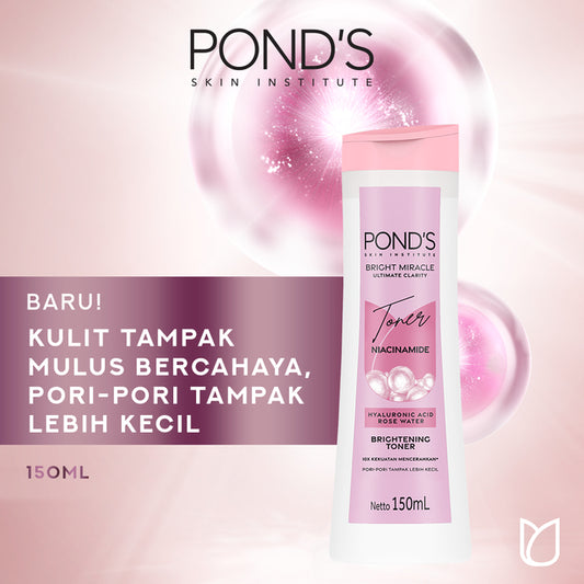 Ponds Bright Beauty Brightening Toner 150ml with Hyaluronic Acid