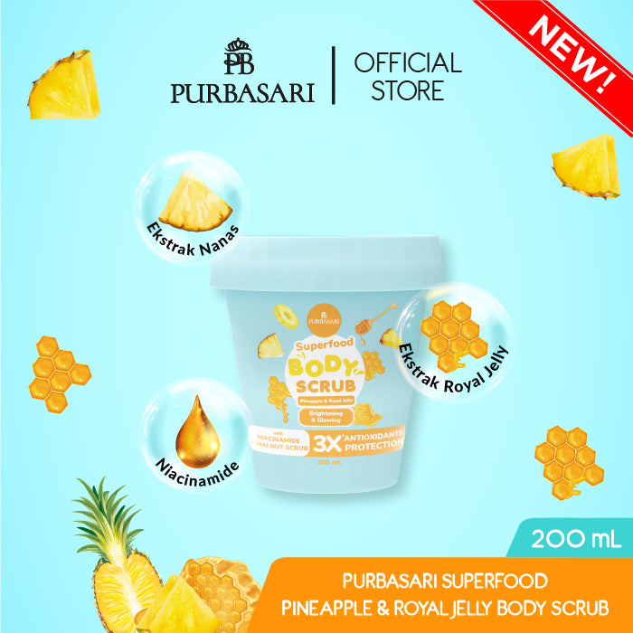 [1pcs] Purbasari Superfood Body Scrub / Lulur Tubuh Pencerah