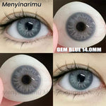 Eyeshare Softlens Omg Abu-Abu Coklat Ungu 1 Pasang 14.0mm Lensa Kontak