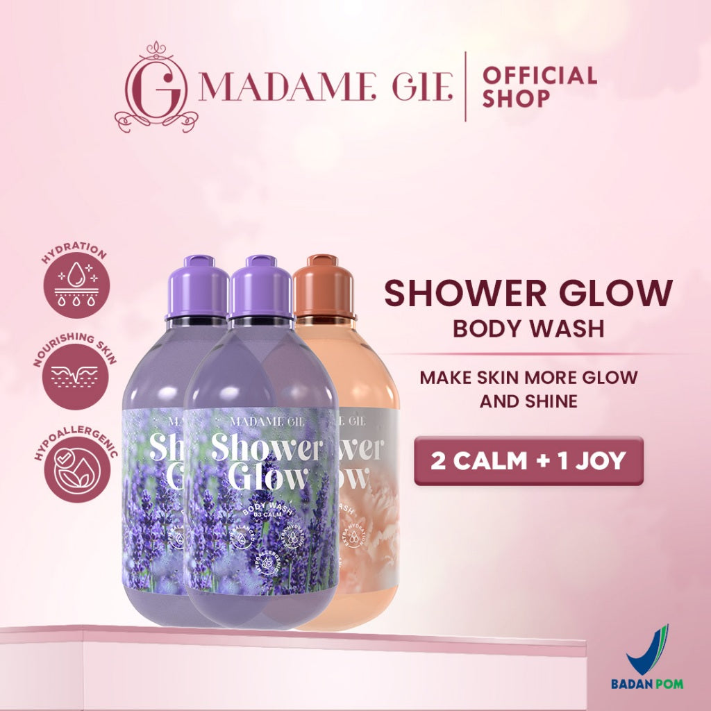 3X Madame Gie Shower Glow - Hypoallergenic Sabun Mandi Body Wash