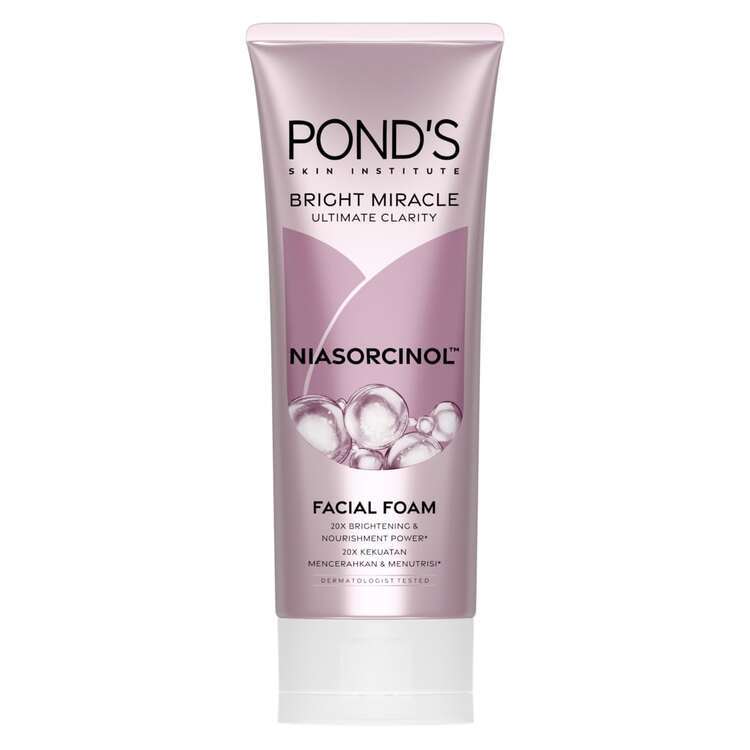 Pond's Bright Miracle Ultimate Clarity Niasorcinol Facial Foam 100gr x2