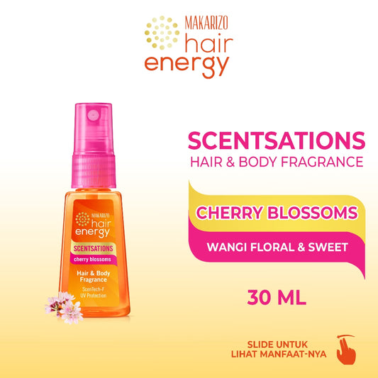 Makarizo Hair Energy Scentsations Hair Fragrance Cherry Blossom 30 mL Parfum Rambut