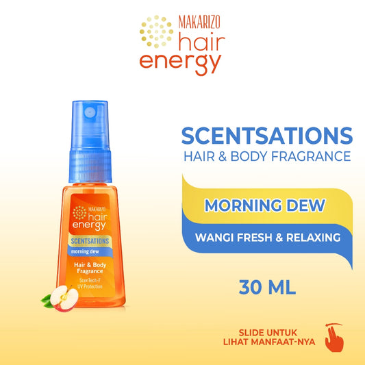Makarizo Hair Energy Scentsations Hair Fragrance Morning Dew 30 mL Parfum Rambut