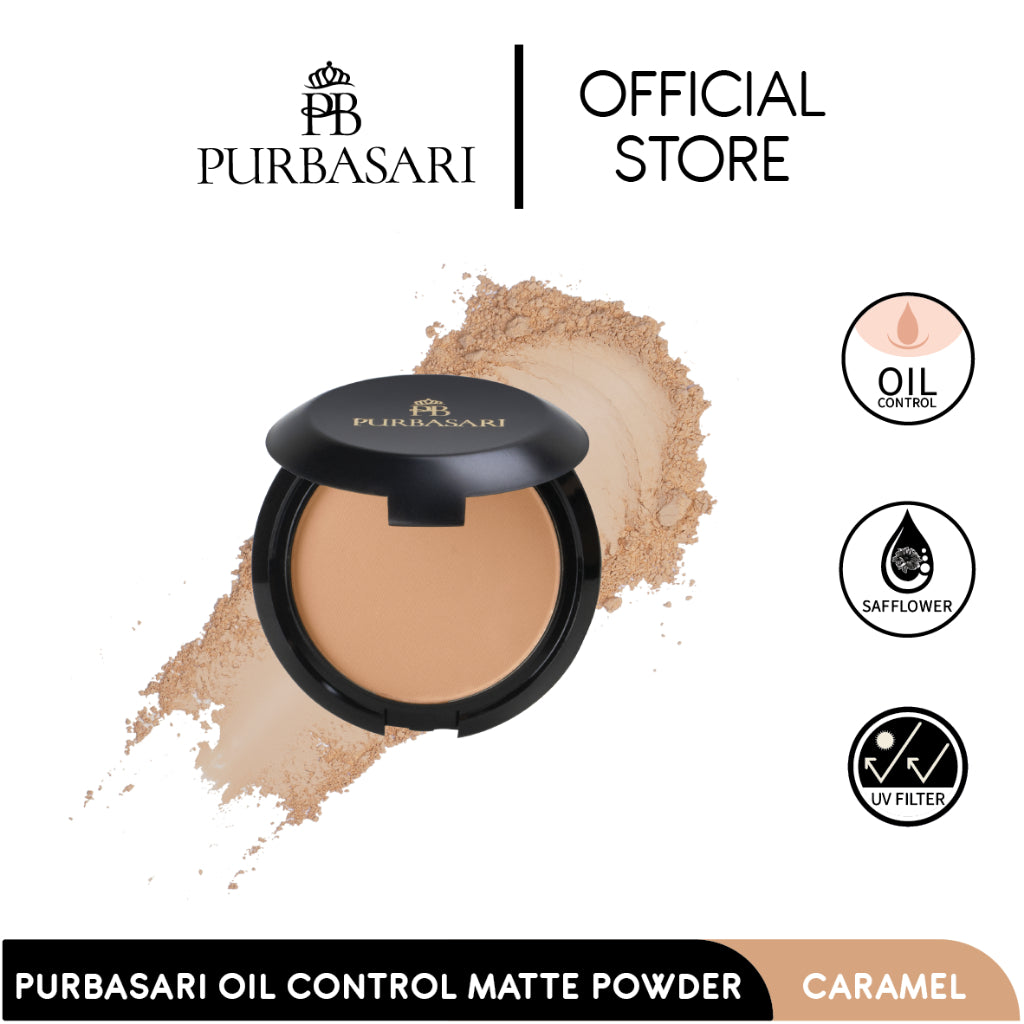 [DAPAT 3] Purbasari Beauty Set - Purbasari Lipstick Color Matte + Purbasari Oil Control Matte Powder + Purbasari Ultra Smooth Eyebrow
