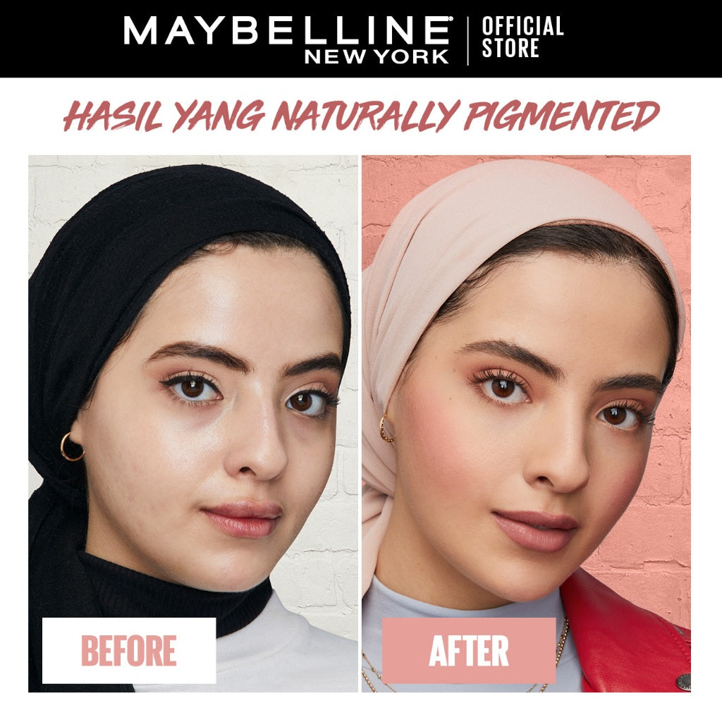MAYBELLINE OFFICIAL Fit Me! Powder Blush Make Up - Blush On Pigmented Dengan Hasil Natural Yang Tahan Lama - Tersedia Dalam 4 Warna