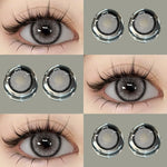 Eyeshare Softlens14.5mm Big Eyes Soft Colored Contact lenses Gray Soflen Mata Yearly Use