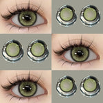 Eyeshare Softlens14.5mm Big Eyes Soft Colored Contact lenses Gray Soflen Mata Yearly Use