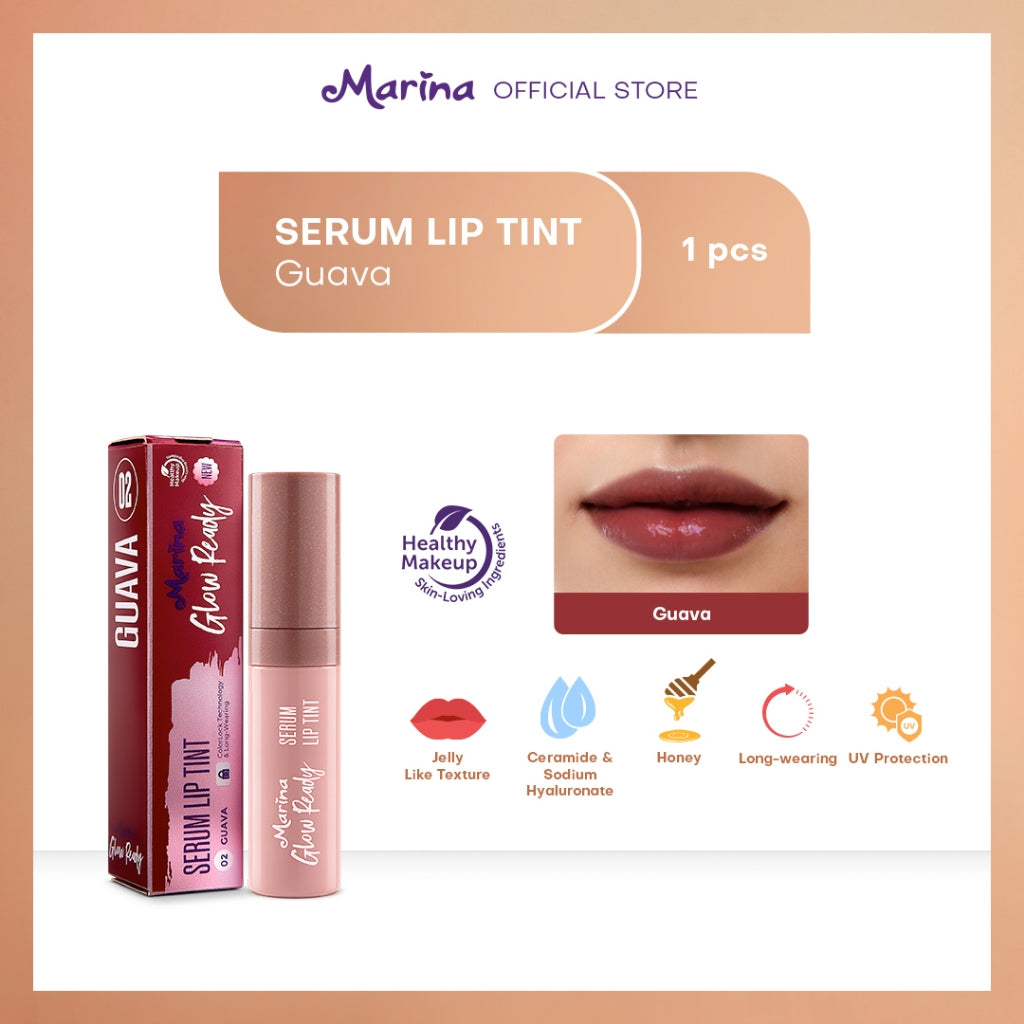 Marina Glow Ready Serum Lip Tint 2,8 ml - Exp Date : 04.2026