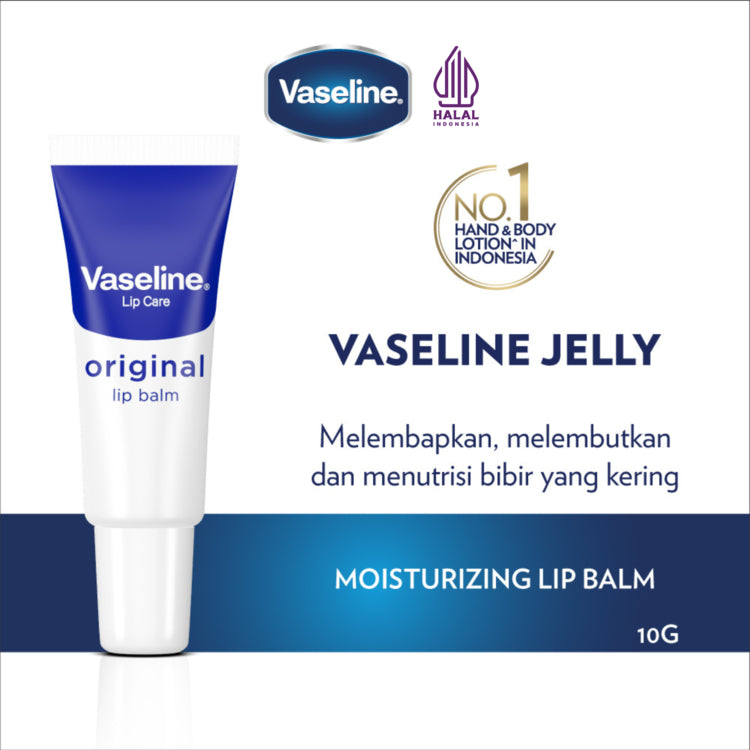 Vaseline Lip Care ORIGINAL Tinted Lip Balm Tube 10gr - Pelembab Bibir