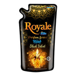 ROYALE PARFUME SERIES BY SO KLIN PELEMBUT PAKAIAN PINK SATIN 650ML/PURPLE DAWN/BLUE SAPPHIRE/BLACK VELVET/HOT SUMMER/PELMBUT PAKAIAN KONSENTRANT/PEWANGI/ISI ULANG/CAIR/POUCH