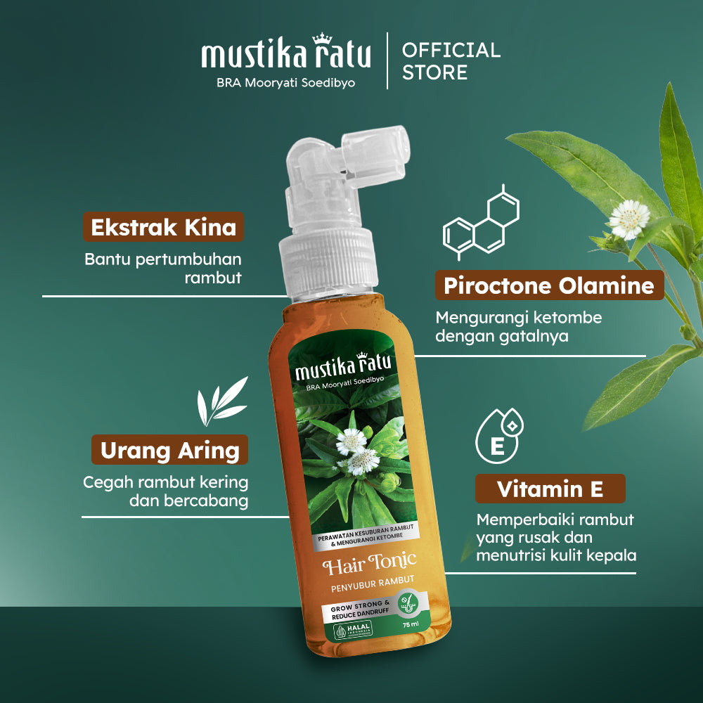 Mustika Ratu Hair Tonic Ramuan Penyubur Rambut 75ml
