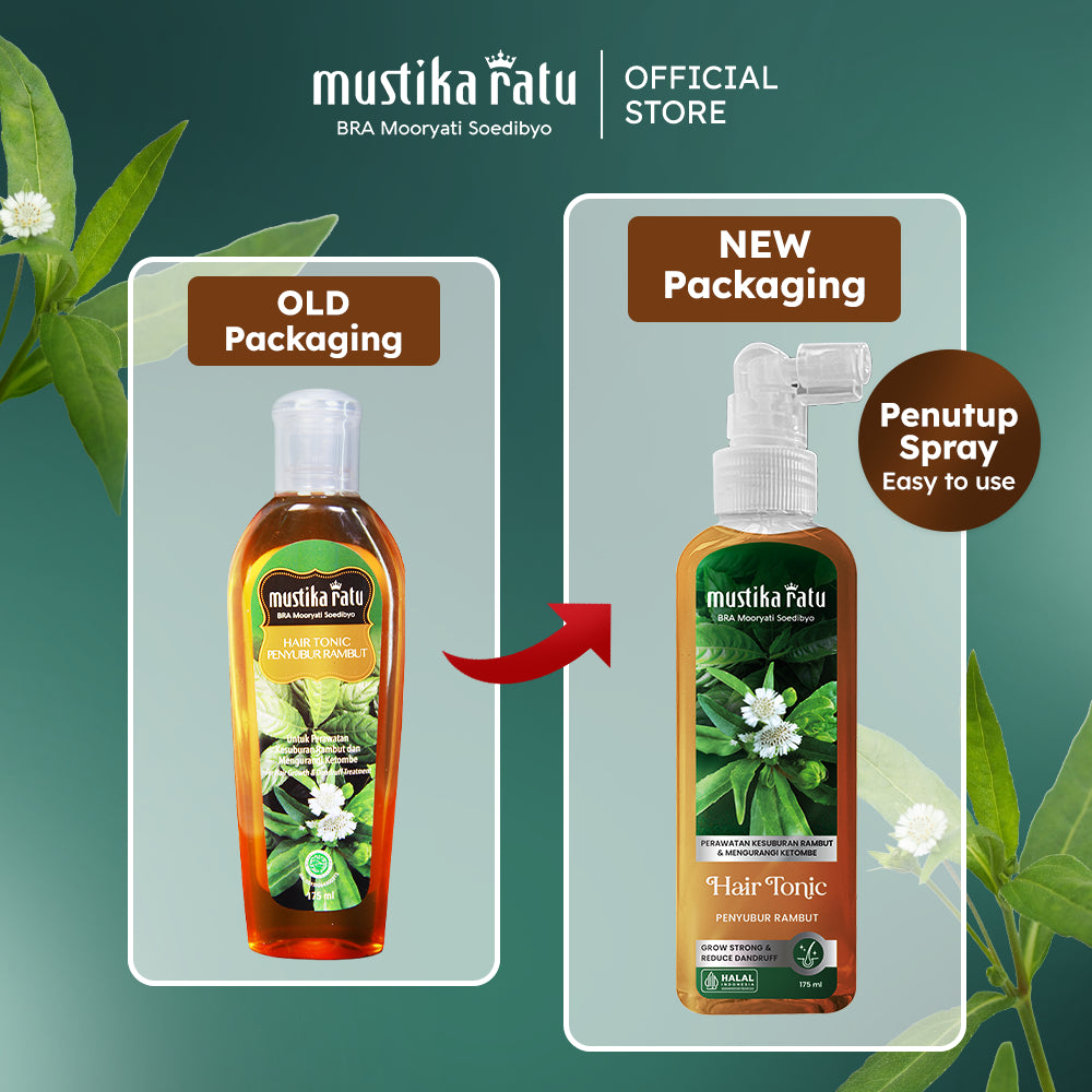 Mustika Ratu Triple Bundle Ramuan Penyubur Rambut 175ml Hair Tonic