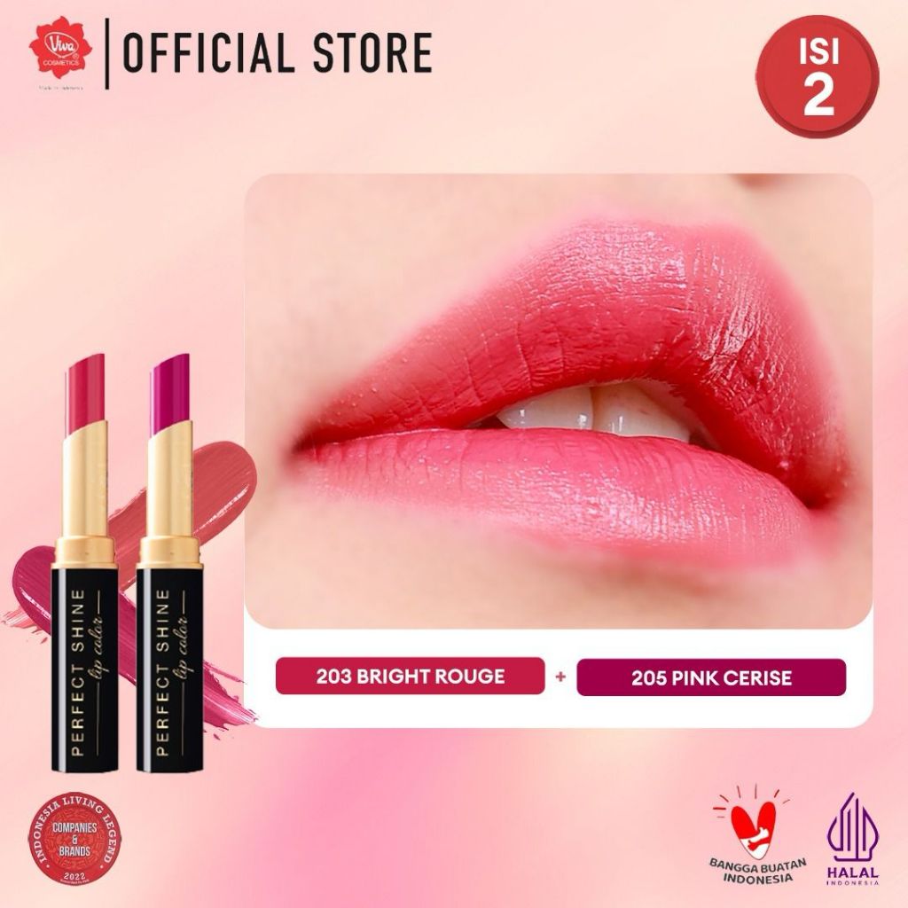 [PROMO - Super Pack !!!] Viva Queen Perfect Shine Ombre  - RICH COLOR, CREAMY SWATCH, SILKY SMOOTH & NOURISH with OMEGA 3 & Aloe Butter