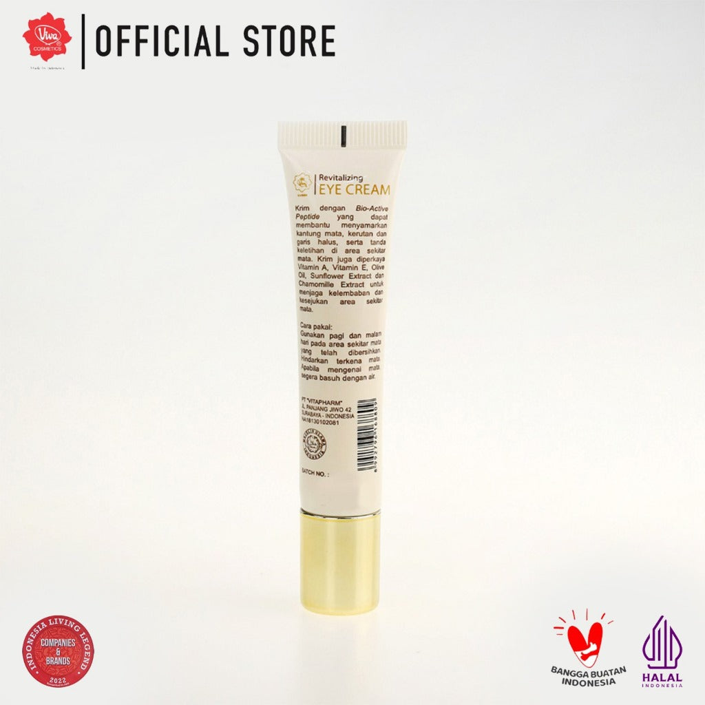 Viva Queen Revitalizing Eye Cream with Vit A, E, Olive Oil, Extract Sunflower & Chamomile - 15gr