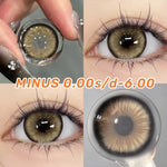 Softlens Minus (0.00s/d - 6.00) Mysticeyes Softlens Dawn Brown/Dawn grey Softlens14.5mm freelenscase