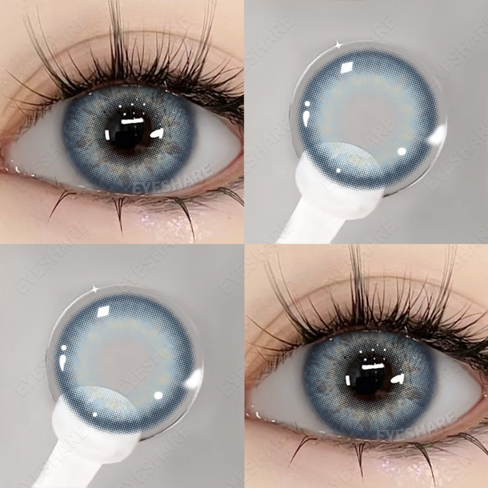 Eyeshare Iceland Brown 1Pasang 14.2mm Lensa Kontak Soflens Warna softlense