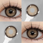Eyeshare Iceland Brown 1Pasang 14.2mm Lensa Kontak Soflens Warna softlense
