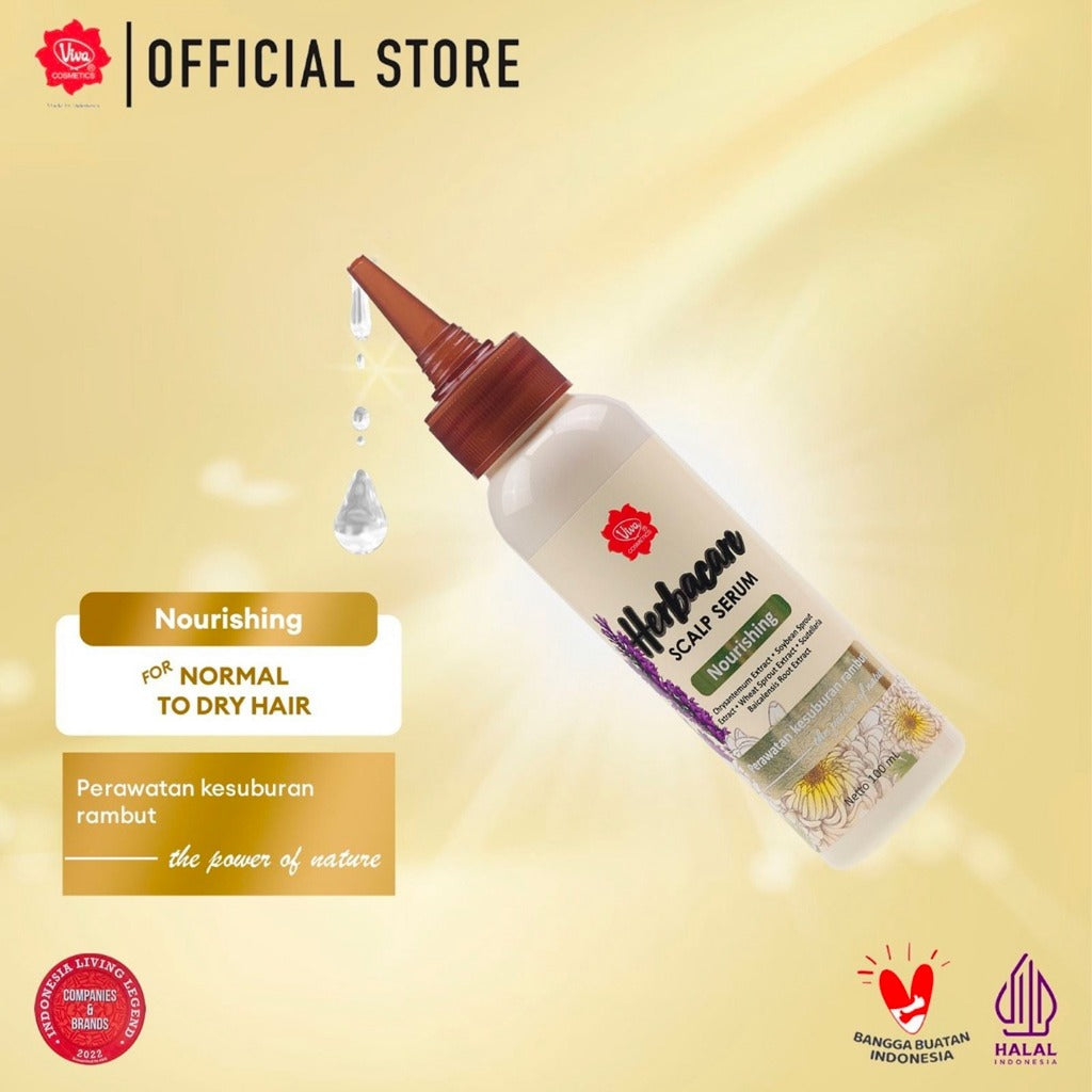Viva Herbacare Scalp Serum - 100 ml (Tersedia 2 Varian: For Normal to Dry Hair & Oily & Anti Dandruff Hair)