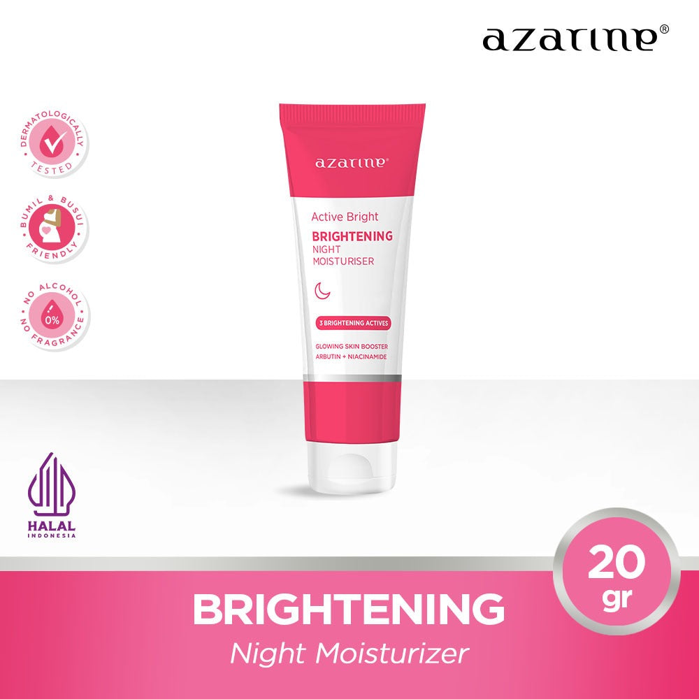 Azarine Active Bright - Brightening Night Moisturiser 20gr