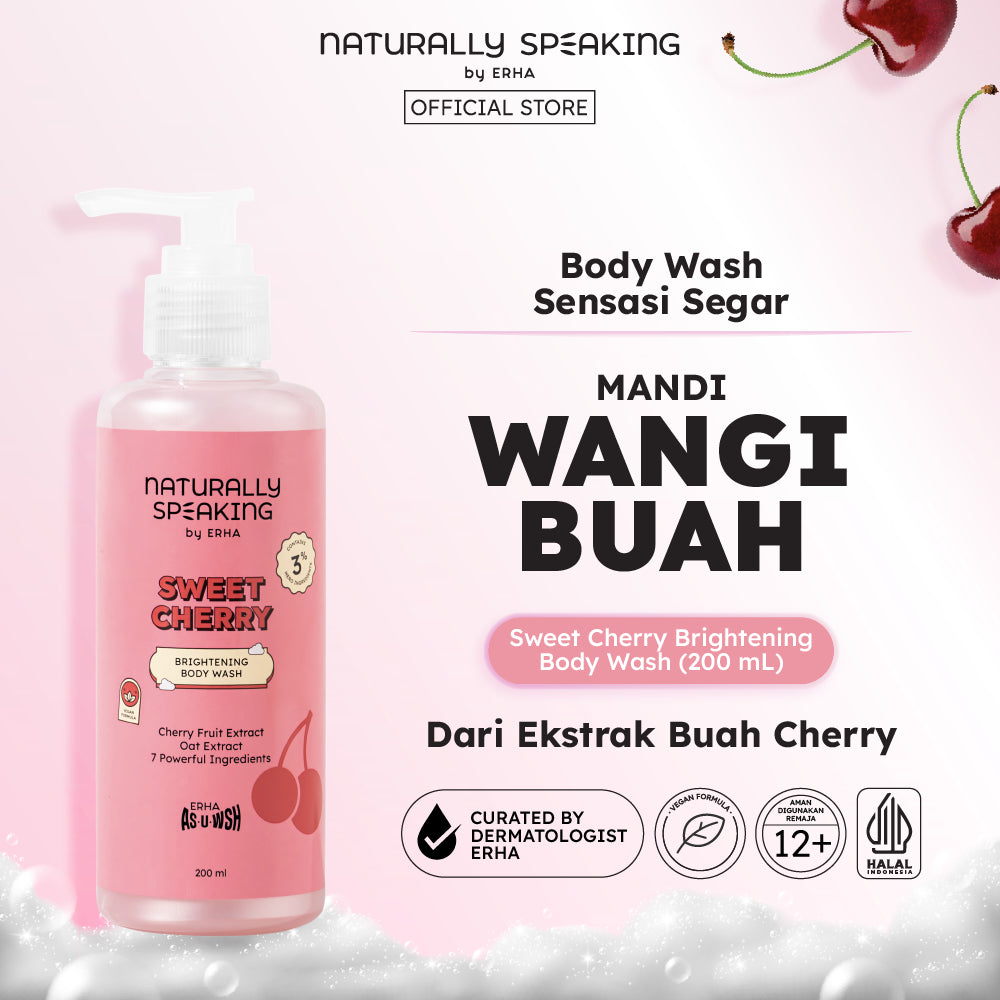 Naturally Speaking Sweet Cherry Brightening Body Wash 200ml
