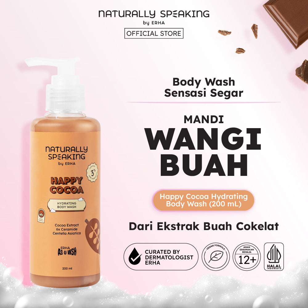 Naturally Speaking Happy Cocoa Hydrating Body Wash 200ml