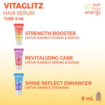Makarizo VITAGLITZ Hair Serum REVITALIZING CARE - Serum Rambut Tube 8 mL