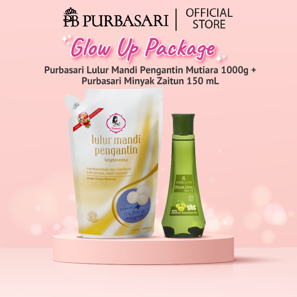 [ISI 2PCS] Purbasari Lulur Mandi Pengantin 1kg + Purbasari Minyak Zaitun 150ml