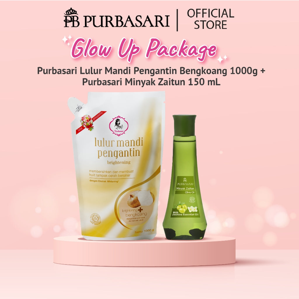 [ISI 2PCS] Purbasari Lulur Mandi Pengantin 1kg + Purbasari Minyak Zaitun 150ml