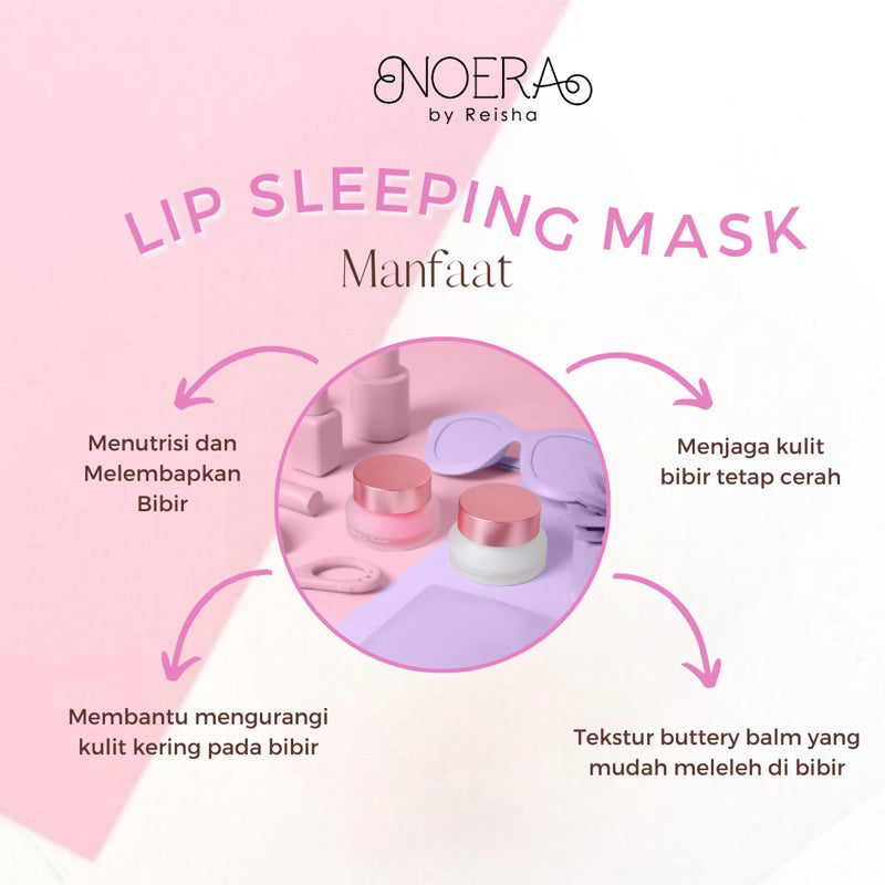Noera Lip Sleeping Mask | Masker Bibir Pencerah Bibir Pelembab Bibir