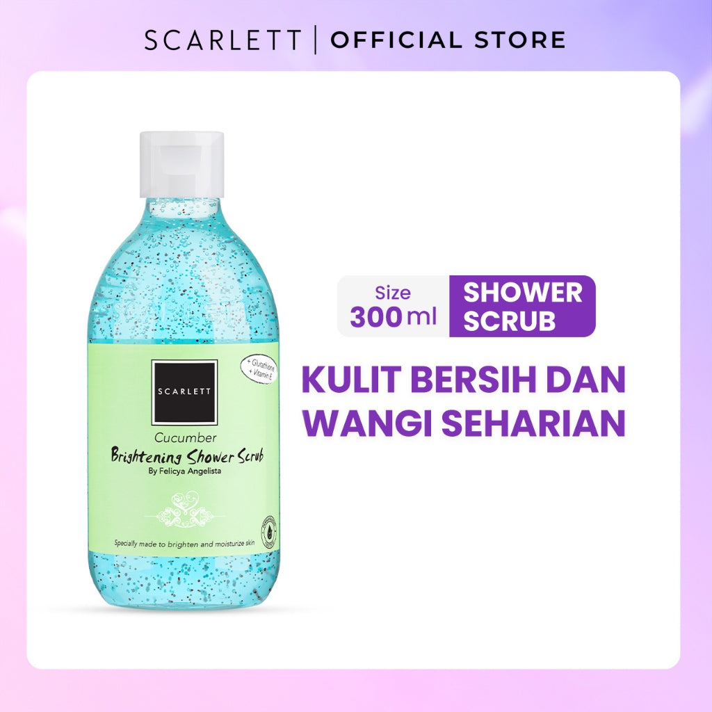 SCARLETT Body Care All Series - Body Scrub, Shower Scrub, Shower Gel, Body Serum, Body Lotion, Body Cream, Tube | Perawatan Tubuh Mencerahkan Melembutkan Eksfoliasi Kulit Melembabkan Kulit, Kulit Sehat Cerah Bersinar Wangi Seharian