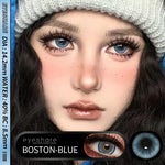 Eyeshare Softlens Boston Blue 1 Pasang 14.2mm Lensa Kontak Mata Yang Lucu