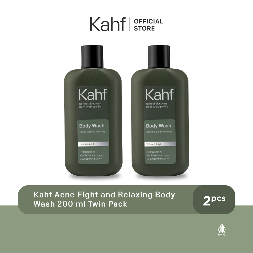 Twinpack Kahf Acne Fight and Relaxing Body Wash