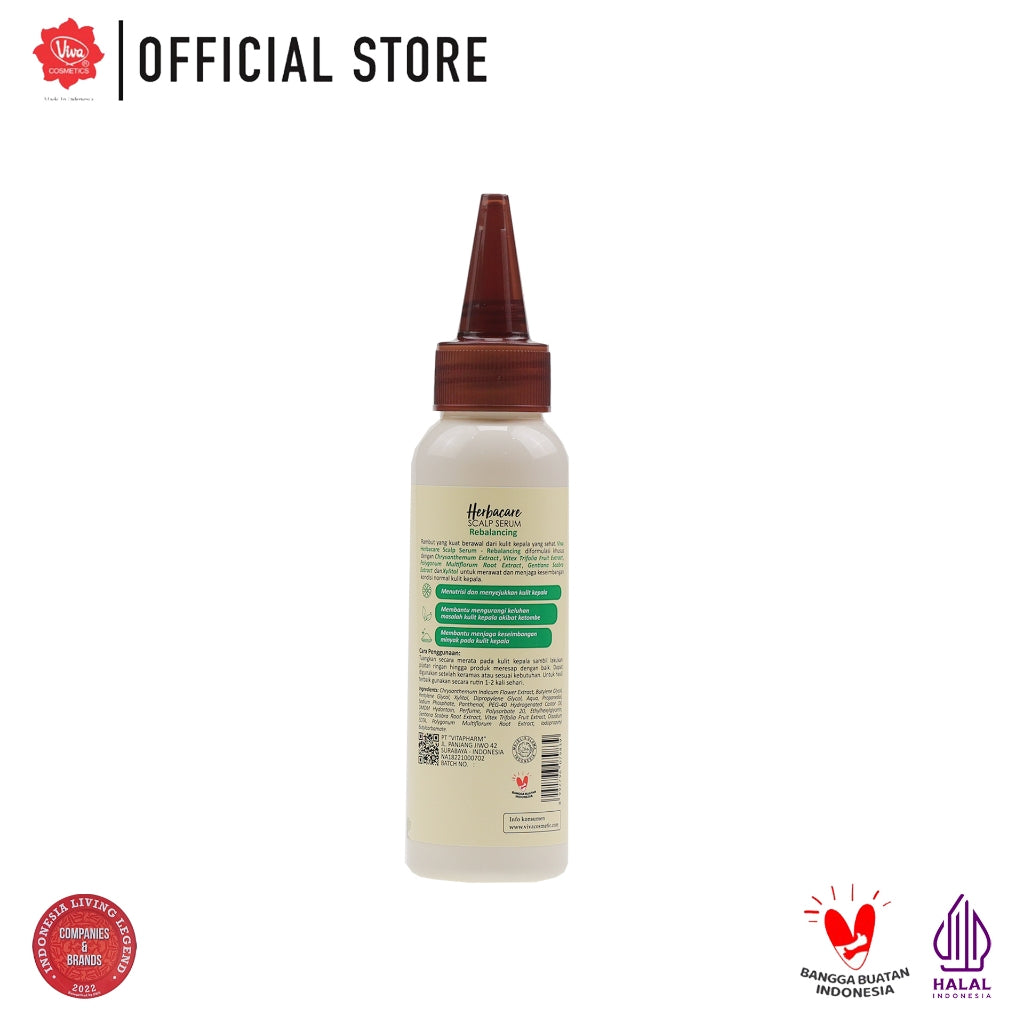 Viva Herbacare Scalp Serum - 100 ml (Tersedia 2 Varian: For Normal to Dry Hair & Oily & Anti Dandruff Hair)