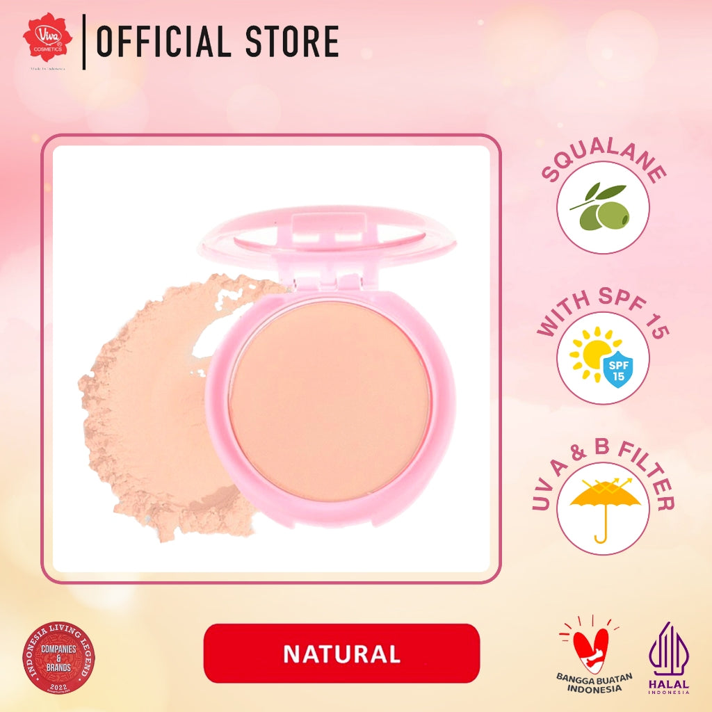 Viva Bright Beauty Compact Powder with SPF 15 (tersedia 3 varian warna)
