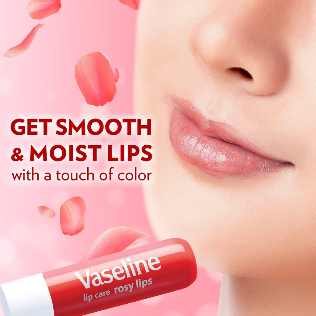 Vaseline Lip Therapy Balm Stick Rosy Lips 4.8gr - Pelembab Bibir - Lip Balm