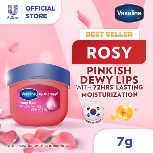 Vaseline Lip Therapy Rosy Lips 7gr - Pelembab Bibir - Lip Balm