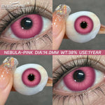 Eyeshare Putih Black Softlens 1Pasang 14.5mm Lensa Kontak Cosplay Softlen