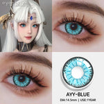 Eyeshare Softlens 14.5MM 1Pasang Lensa Kontak Putih Buta Putih Cosplay Mata Halloween Softlen