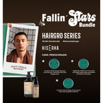 HIS ERHA Bundle Hairgro Series Shampoo 270ml + Tonic 60ml - Kombinasi Perawatan Rambut Rontok, Cegah Kebotakan,  Rambut Lebih Tebal/Lebat Khusus Pria, Wangi Segar Maskulin, Verified by Dermatologist, Biotin, Caffeine Extract, Taurine, Menthol